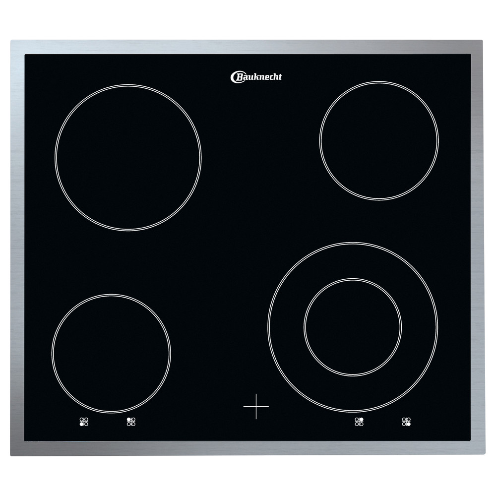 Bauknecht Table de cuisson EKS 4471 IN Noir Radiant vitroceramic Frontal