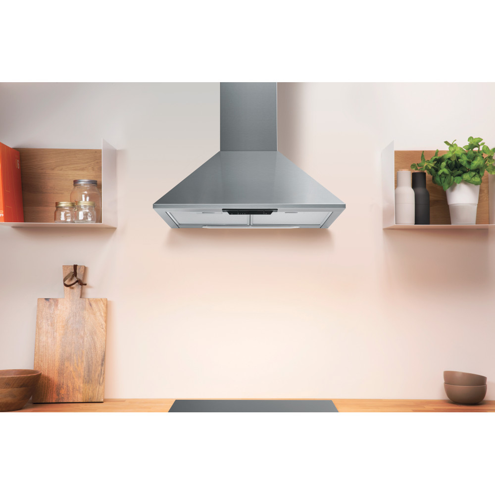 Indesit HOOD Free-standing UHPM 6.3F CS X/1 Inox Wall-mounted Mechanical Lifestyle frontal