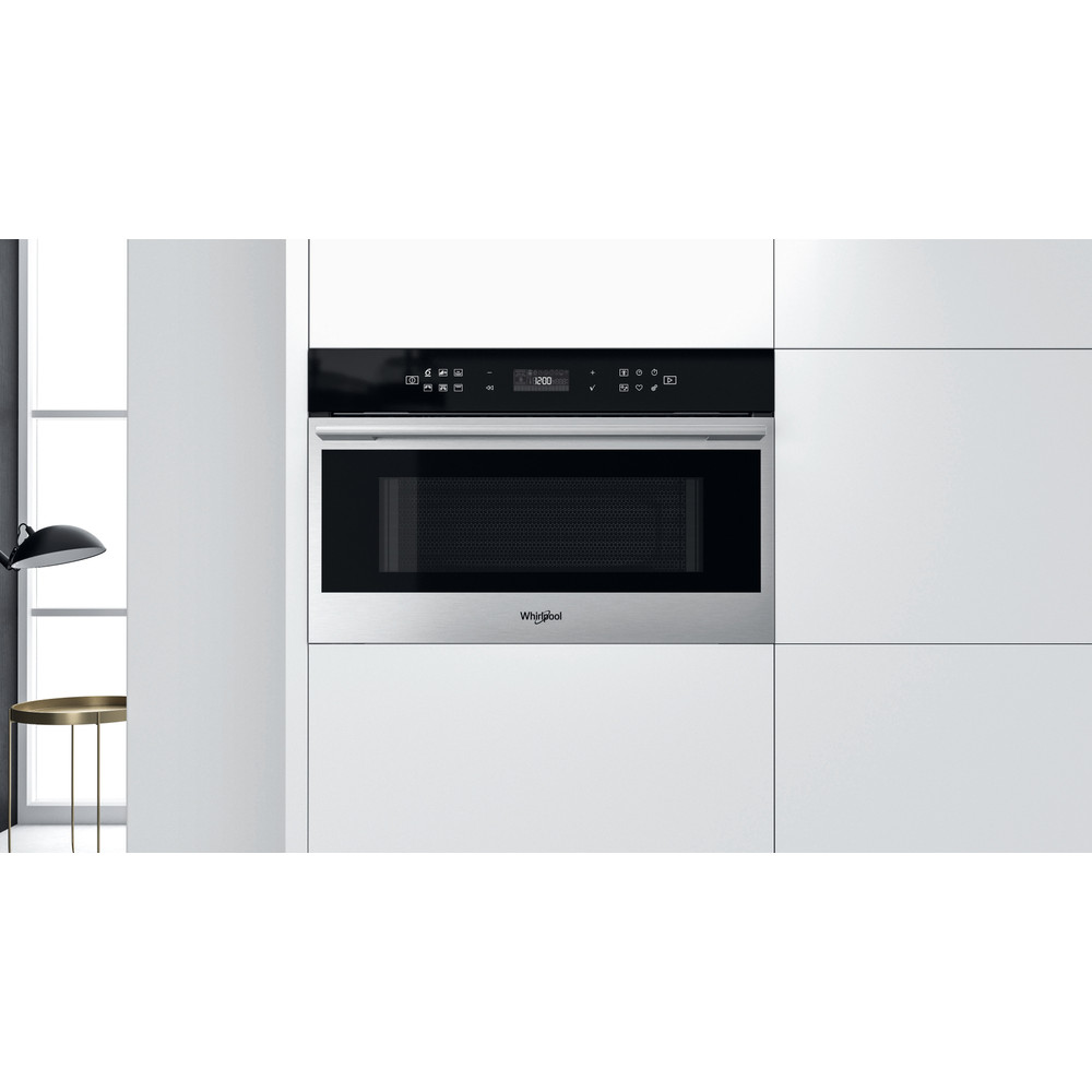 Whirlpool Мікрохвильова піч Вбудований (-а) W7 MD440 Нержавіюча сталь Електронне 31 Мікрохвильова піч з функцією гриль 1000 Lifestyle frontal