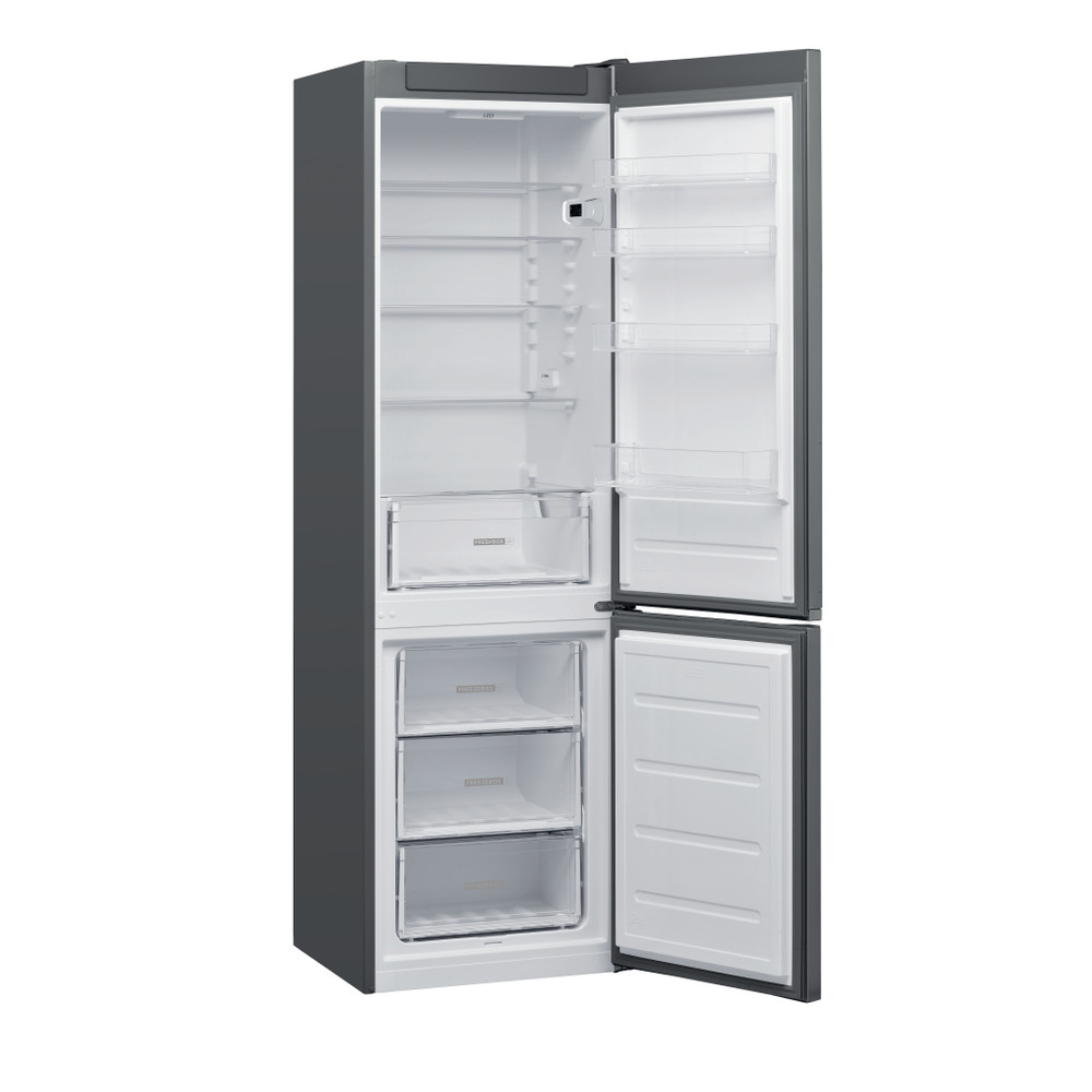Whirlpool Kombinirani hladnjak Samostojeći W5 921E OX 2 Optički Inox 2 doors Perspective open