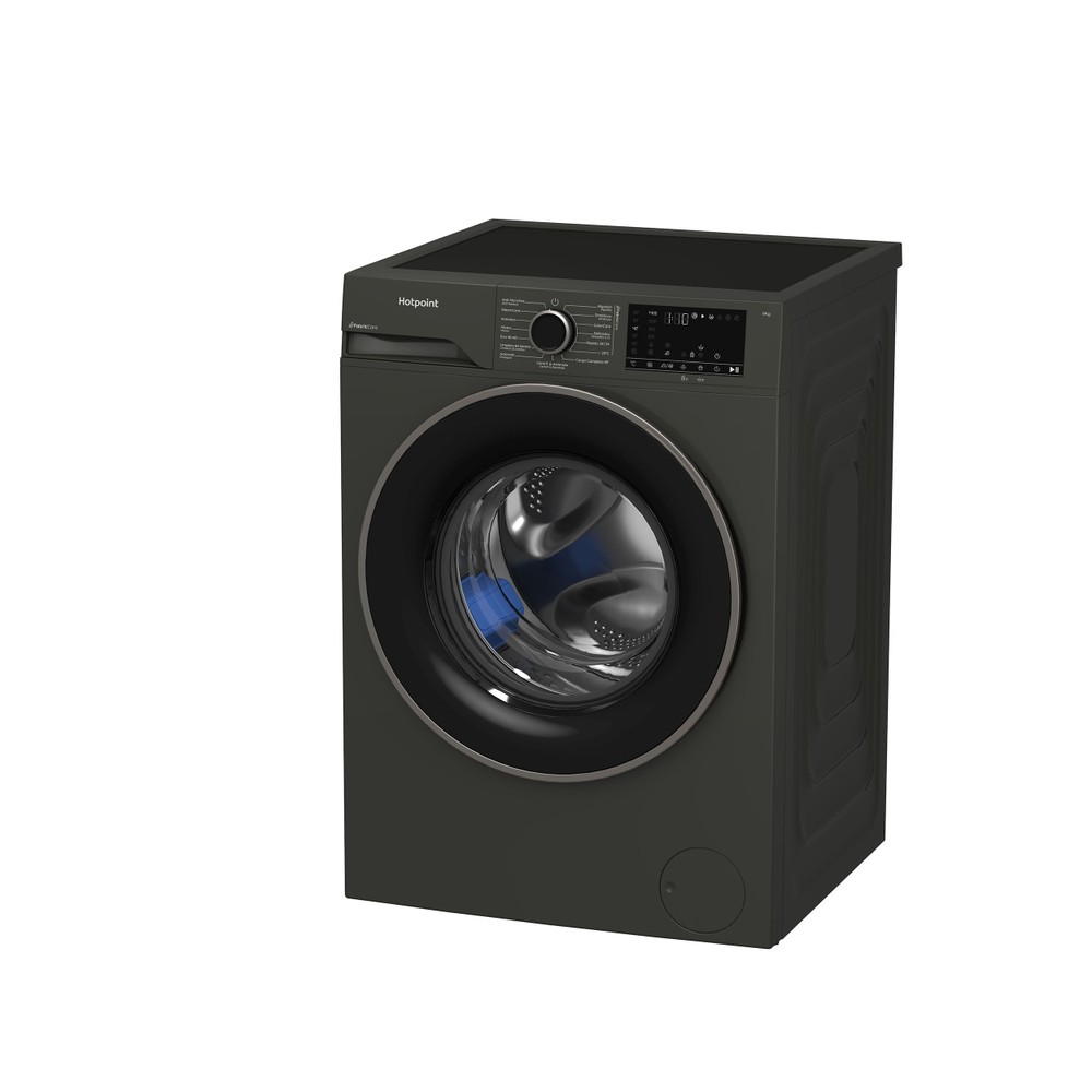 Hotpoint Máquina de lavar roupa Livre Instalação HB 93G CARE SPT Manhattan Grey Carga Frontal A Perspective