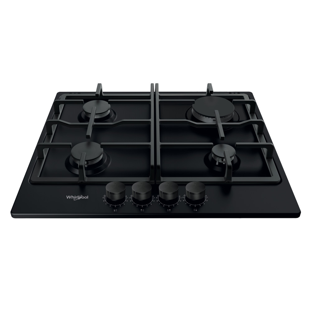 Whirlpool Варильна поверхня TGML 660 NB Антрацит Газова Frontal top down