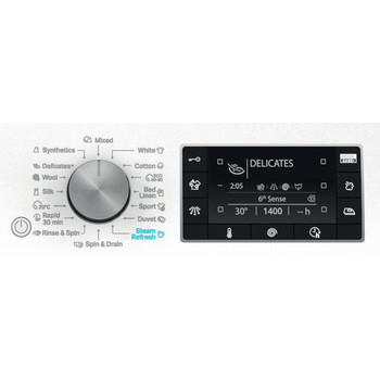 Whirlpool Práčka Voľne stojace FFD 10489 BCV EE Biela Spredu plnená A Program