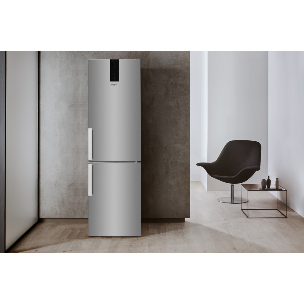Whirlpool Hűtő/fagyasztó kombináció Szabadonálló W7 931T OX H Optic Inox 2 doors Lifestyle frontal