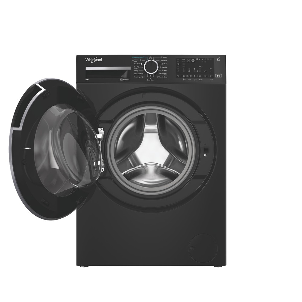 Whirlpool Maşină de spălat rufe Independent WAM 09BBC EE Negru Încărcare frontală A Frontal open