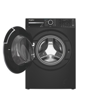 Whirlpool Maşină de spălat rufe Independent WAM 09BBC EE Negru Încărcare frontală A Frontal open