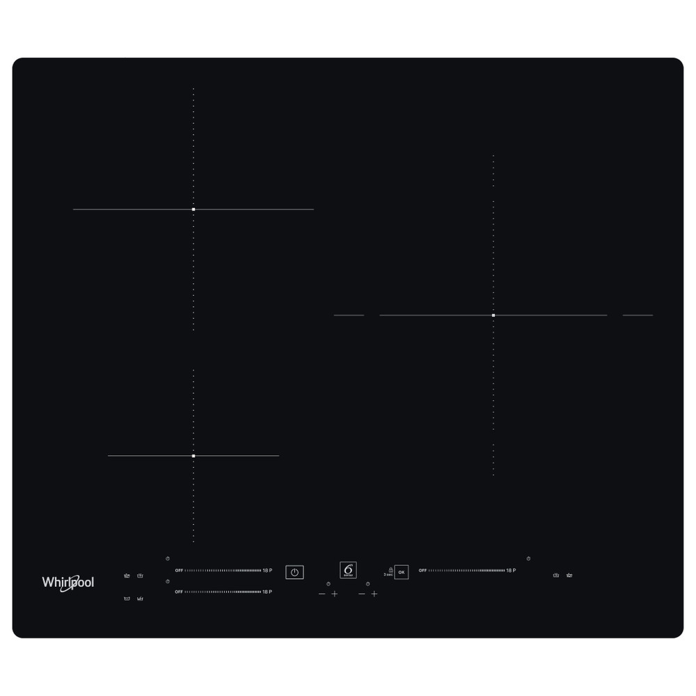 Whirlpool Table de cuisson WS S8460 NE Noir Induction vitroceramic Frontal