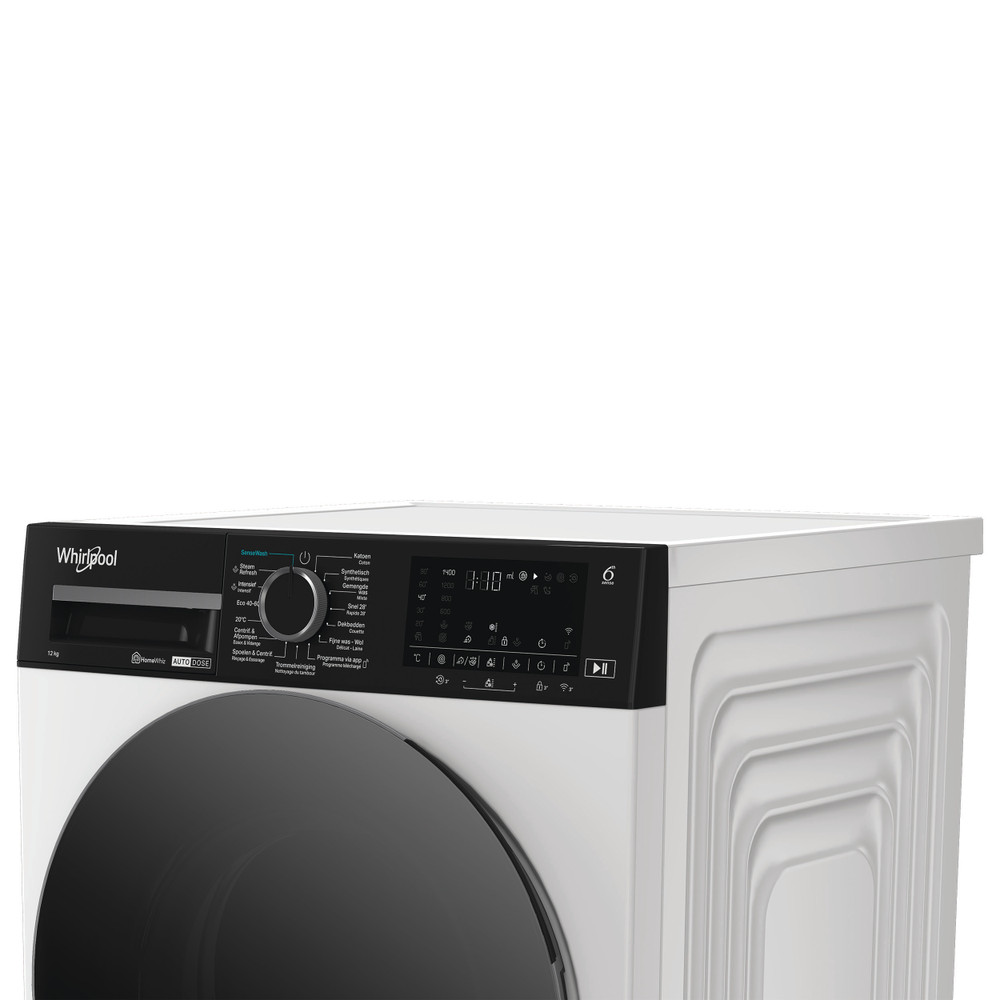Whirlpool Lave-linge Pose-libre WPM 210W ADS BE Blanc Frontal A Lifestyle control panel