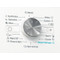 Whirlpool Pralni stroj Samostojni FFB 9469 WV EE Dvojna pečica Front loader A Perspective