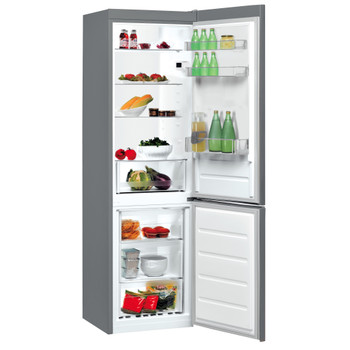 Indsit Racitor-congelator combinat Independent LI8 SN2E X Silver 2 doors Perspective open
