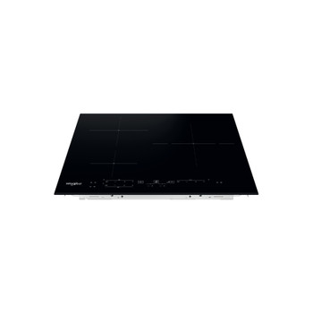 Whirlpool Table de cuisson WS B2360 BF Noir Induction vitroceramic Frontal top down