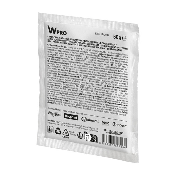 Indesit WASHING DES125 Accessory