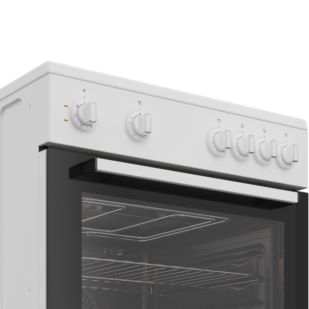 Indesit Κουζίνα I6E5KMW Λευκό Ηλεκτρική Control panel