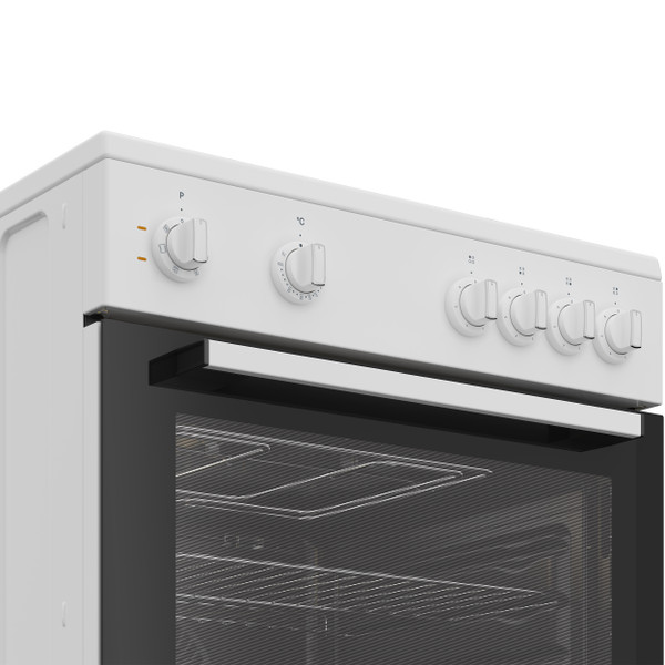 Indesit Κουζίνα I6E5KMW Λευκό Ηλεκτρική Control panel