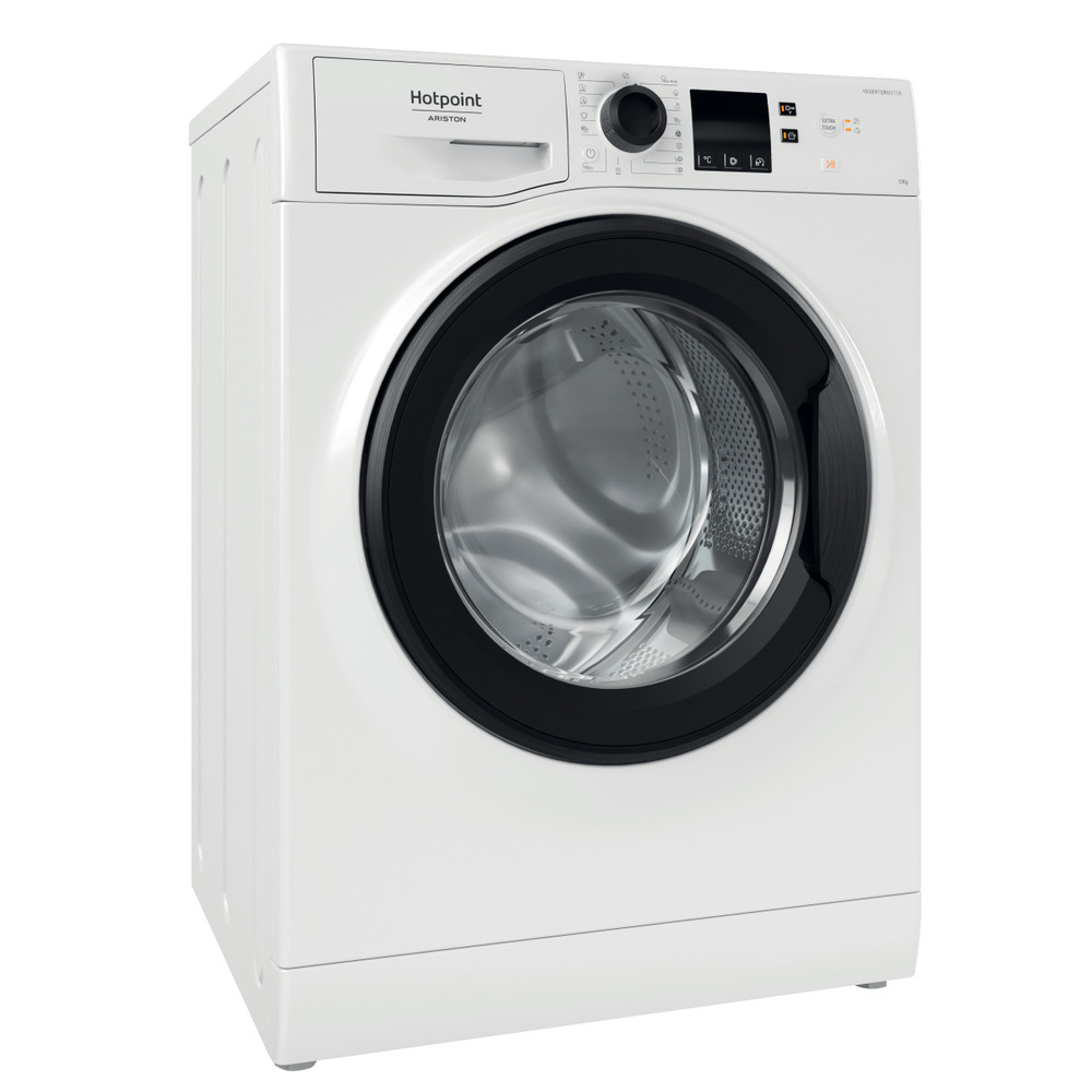 Hotpoint_Ariston Máquina de lavar roupa Livre Instalação NS1069CWKEUN Branco Carga Frontal A Perspective