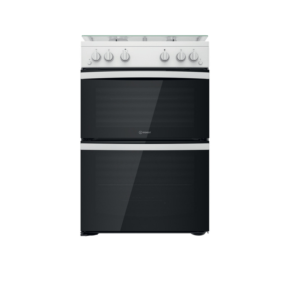 Indesit Double Cooker ID67G0MCW/UK White A+ Frontal