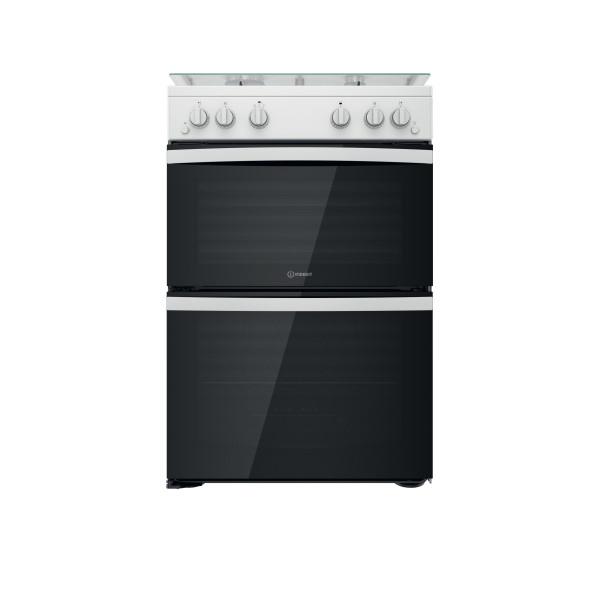 Indesit Double Cooker ID67G0MCW/UK White A+ Frontal