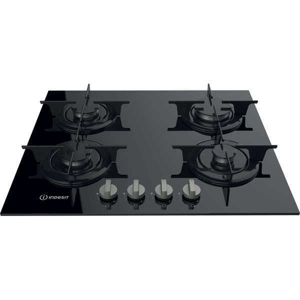Indesit HOB PR 642 /I (BK) Black GAS Frontal top down