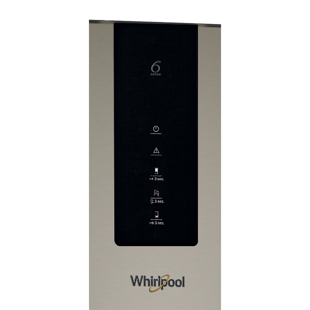 Whirlpool Холодильник з нижньою морозильною камерою. Соло W9 931A B H Sunset Bronze 2 двері Control panel