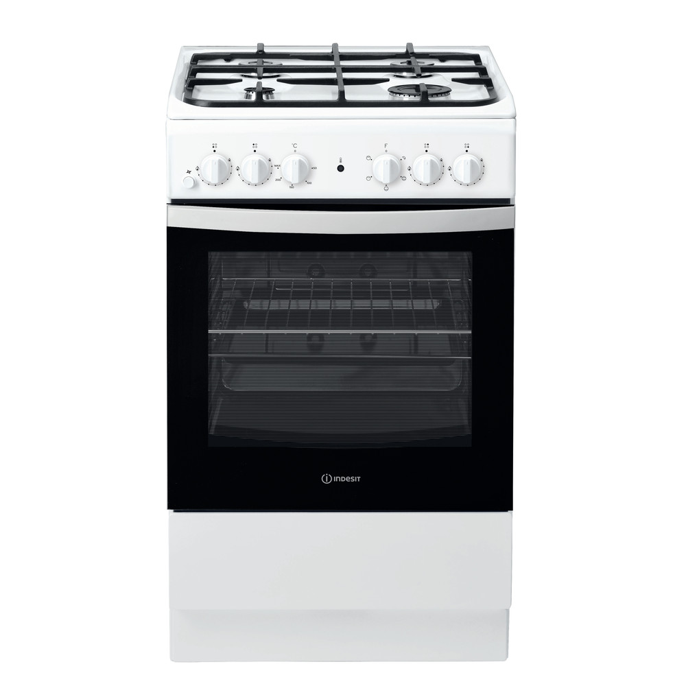 Indesit Tűzhely IS5G4KHW/E Fehér Gáz Frontal