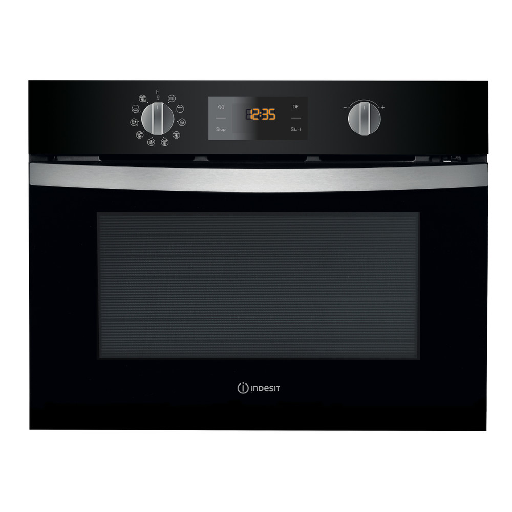 Indesit Microgolfoven Inbouw MWI 3445 BL Zwart Elektronisch 40 Combimicrogolfoven 900 Frontal