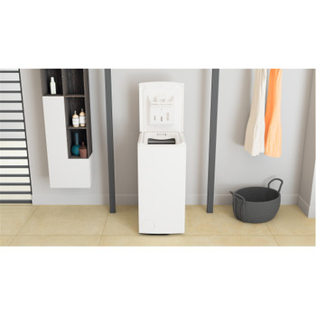 Whirlpool Mosógép Szabadonálló TDLRB 6240SS EU/N Fehér Felültöltős C Lifestyle frontal open