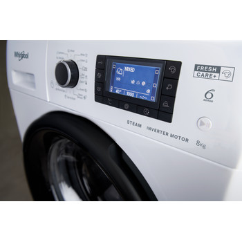 Whirlpool Mosógép Szabadonálló FWSD 81283 BV EE N Fehér Elöltöltős D Lifestyle control panel