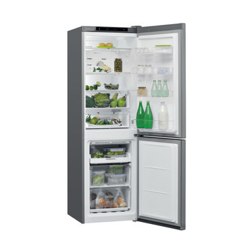 Whirlpool Kombinirani hladnjak Samostojeći W7 811I OX Optički Inox 2 doors Perspective open