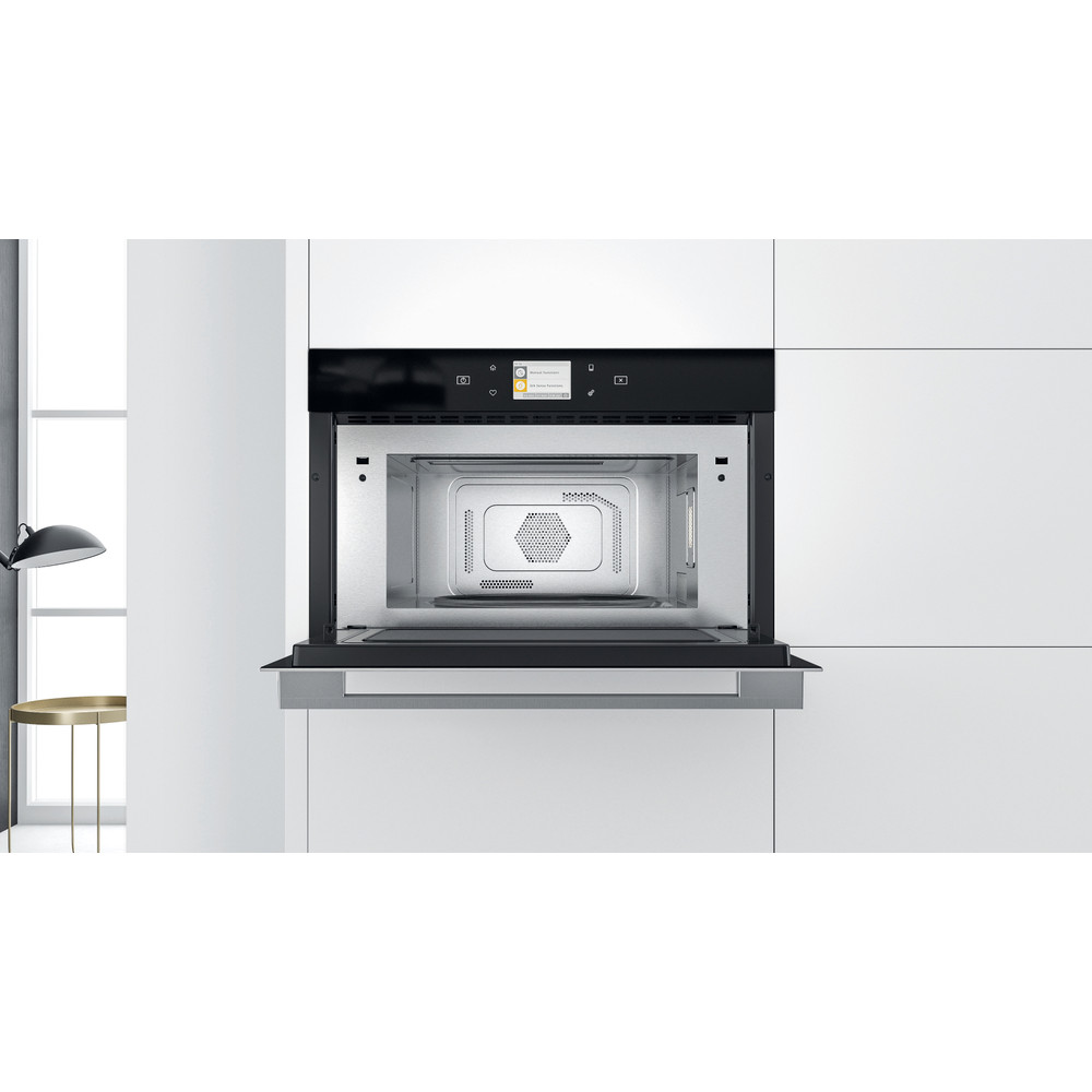 Whirlpool Mikrovalna pećnica Ugradbeni W9 MD260 IXL Nehrđajući čelik Elektronička 31 Kombinirano 1000 Lifestyle frontal open