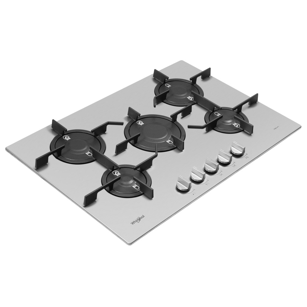 Whirlpool Hob PMW 75D2/IXL Inox Ixelium Gas Perspective