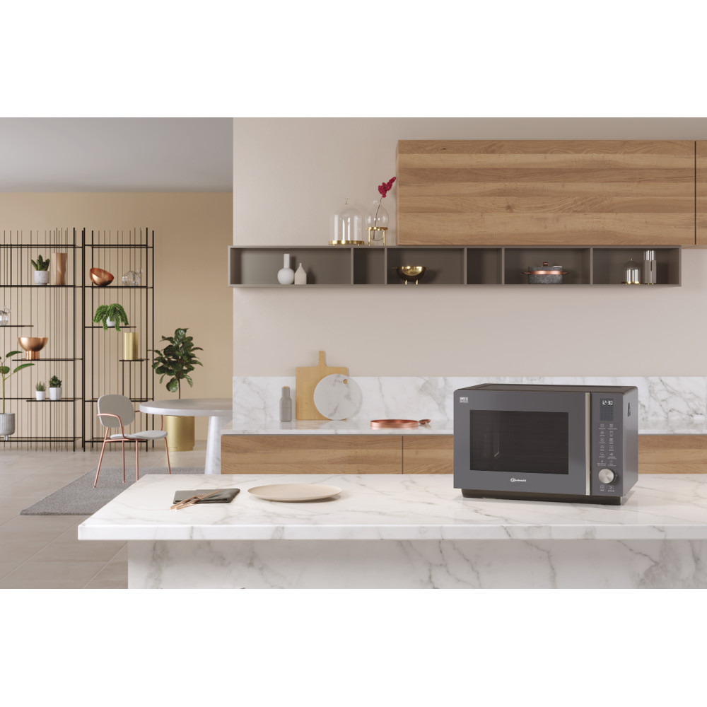 Bauknecht Four micro-ondes Appareil à pose libre MF 259 SG CH Shadow Grey Electronique 25 Four à micro-ondes combiné 800 Lifestyle frontal