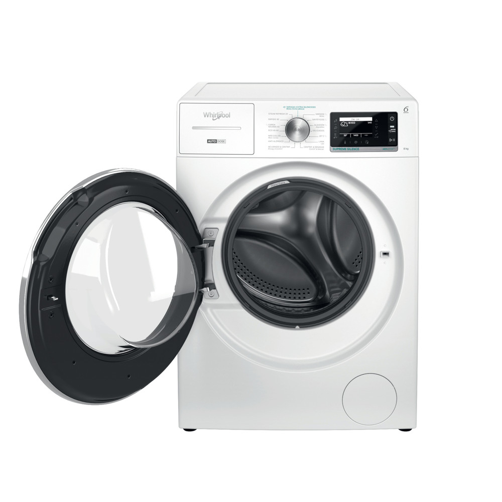 Whirlpool Máquina de lavar roupa Livre Instalação W8 89AD SILENCE SPT Branco Carga Frontal A Frontal open