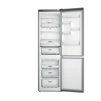 Whirlpool Hűtő/fagyasztó kombináció Szabadonálló W7X 92O OX Optic Inox 2 doors Frontal open