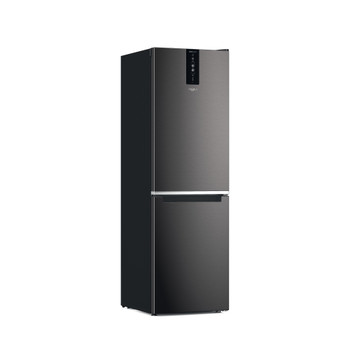 Whirlpool Kombinovaná chladnička s mrazničkou Volně stojící W7X 83T KS Černá/nerez 2 doors Perspective