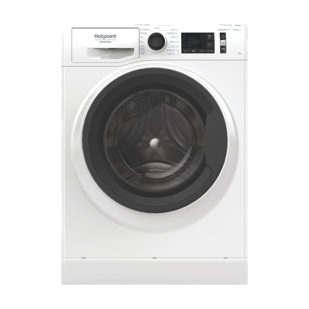Hotpoint_Ariston Lave-linge Pose-libre CNB9489WKFR Blanc Lave-linge frontal A Frontal