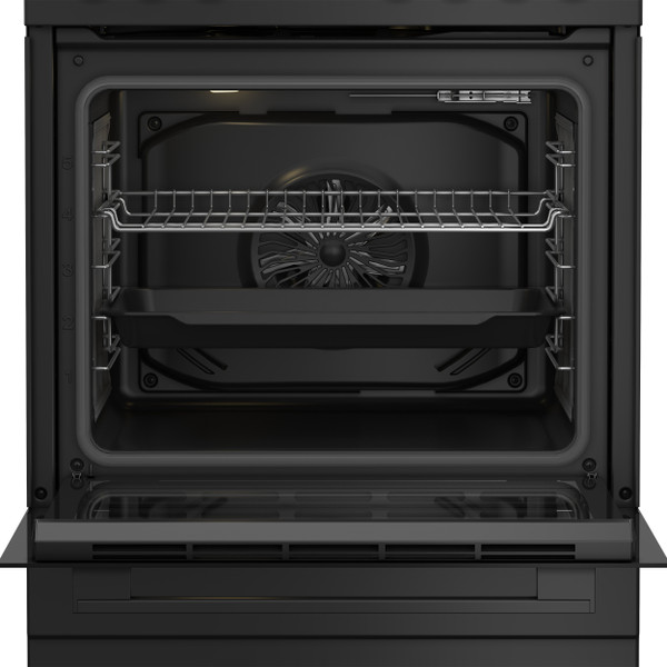Indesit Κουζίνα I6V5PCB Μαύρο Ηλεκτρική Lifestyle frontal open