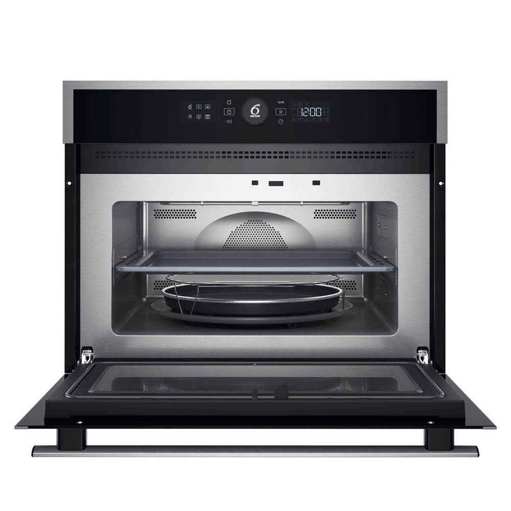 Whirlpool Microgolfoven Inbouw WMW47HMX Inox Elektronisch 40 Combimicrogolfoven 900 Frontal open