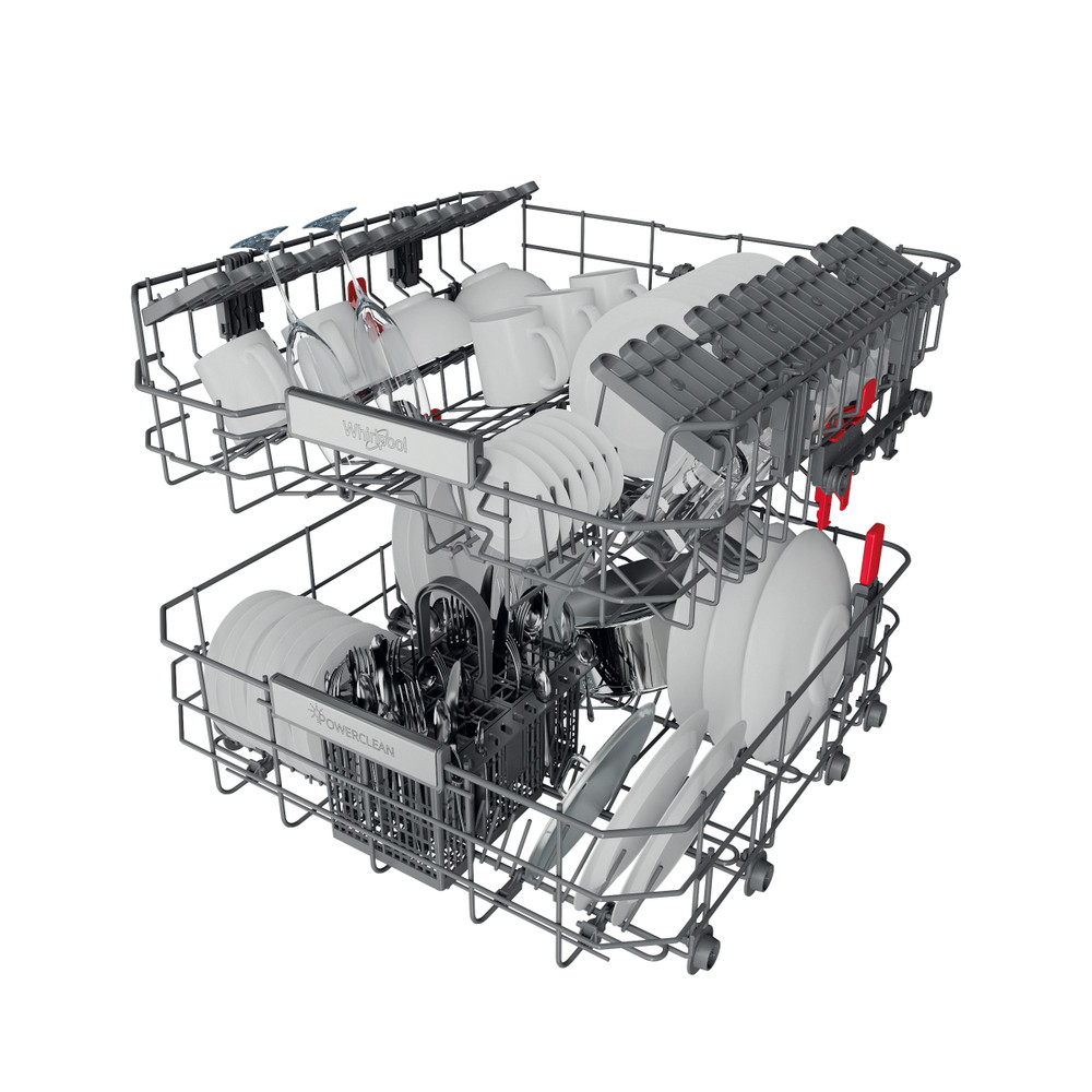Whirlpool Myčka nádobí Volně stojící WFO 3O32 N P X Volně stojící D Technical Translucent