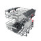 Whirlpool Dishwasher Samostojni WFO 3O32 N P X Samostojni D Perspective
