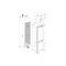 Whirlpool Комбиниран хладилник с камера Вграден WHK2 5323 B5E1 Zinc Metal 2 врати Frontal open