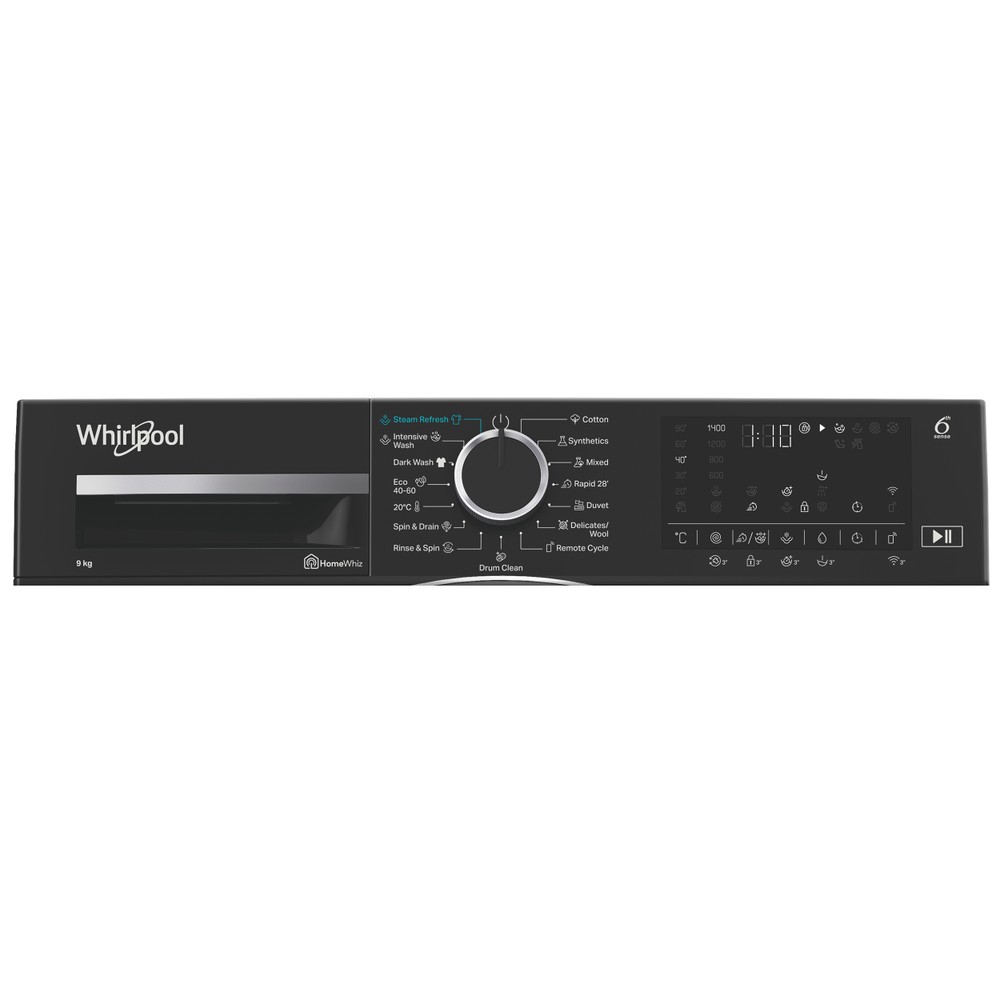 Whirlpool Maşină de spălat rufe Independent WAM 99BBC EE Negru Încărcare frontală A Program