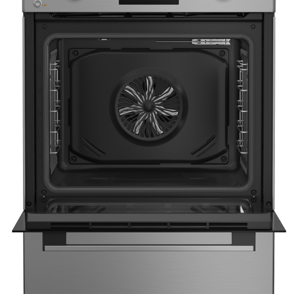 Indesit Κουζίνα I6I8LCSX Inox Ηλεκτρική Frontal open