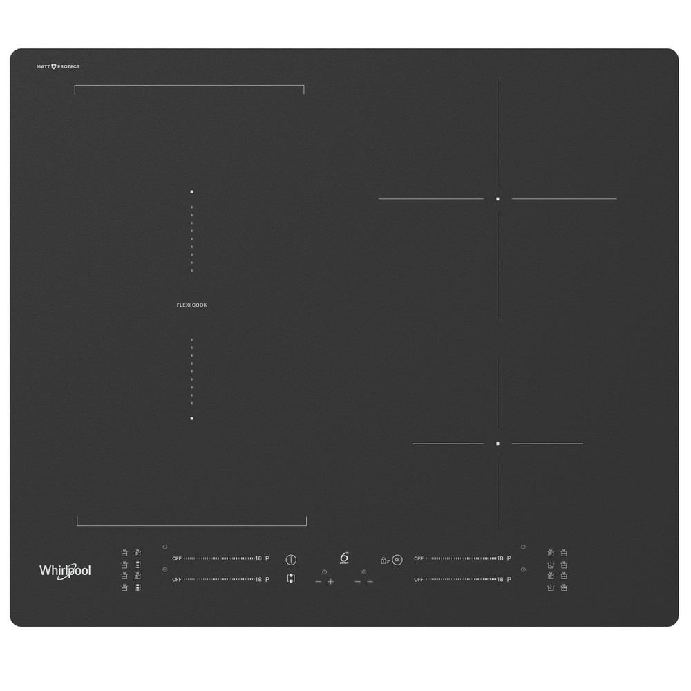 Whirlpool Varná doska WF S7560NE BM Čierna Induction vitroceramic Frontal top down