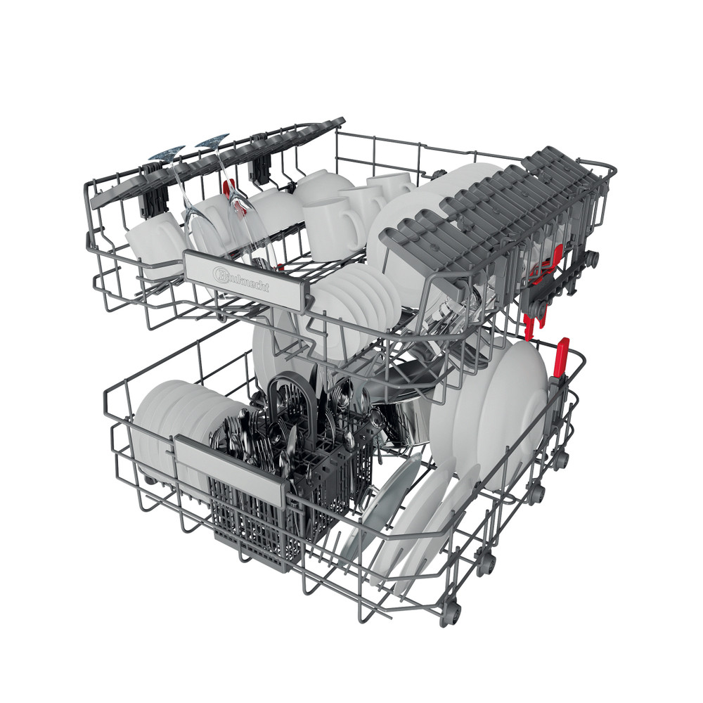 Bauknecht Geschirrspüler Einbaugerät BBO 3T133 P X CH Teilintegriert D Technical Translucent