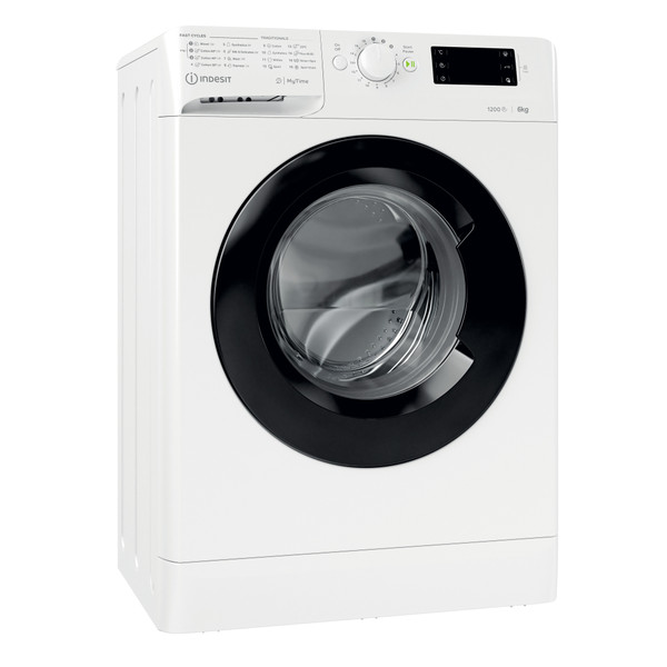 Indesit Mosógép Szabadonálló MTWSE 61252 WK EE Fehér Elöltöltős F Perspective