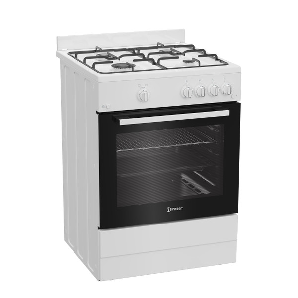 Indesit Κουζίνα I6GGKMWF Λευκό Αερίου Perspective
