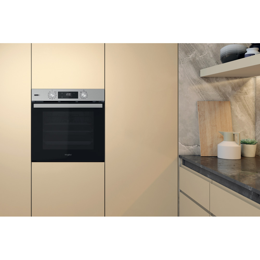 Whirlpool Horno Encastre OMSR58RU1SX Eléctrico A + Lifestyle frontal