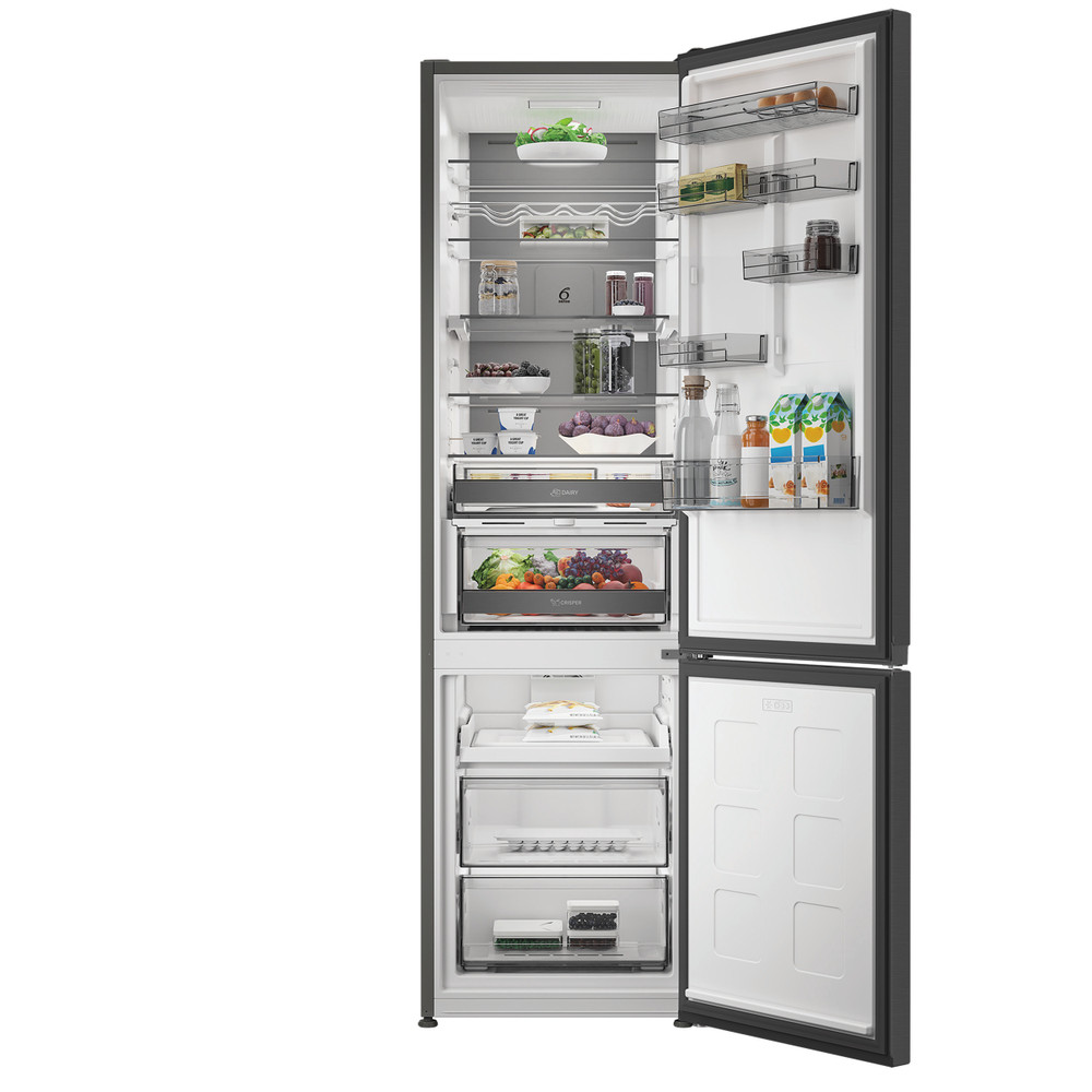 Whirlpool Réfrigérateur combiné Pose-libre WHK 26413 XBR6EE ARC 764 Manhattan Gray 2 portes Lifestyle frontal open