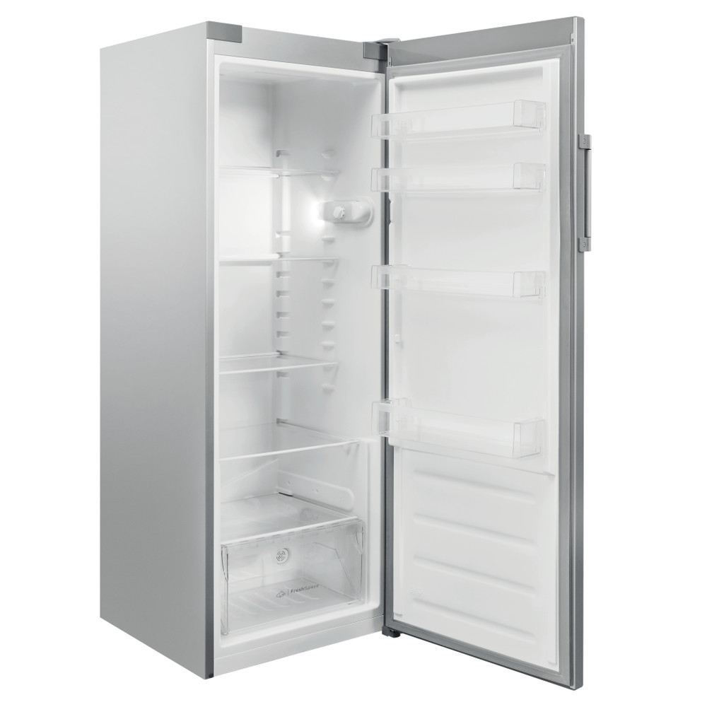 Indesit Ledusskapis Brīvi stāvošs SI6 2 S EU Sudraba Perspective open