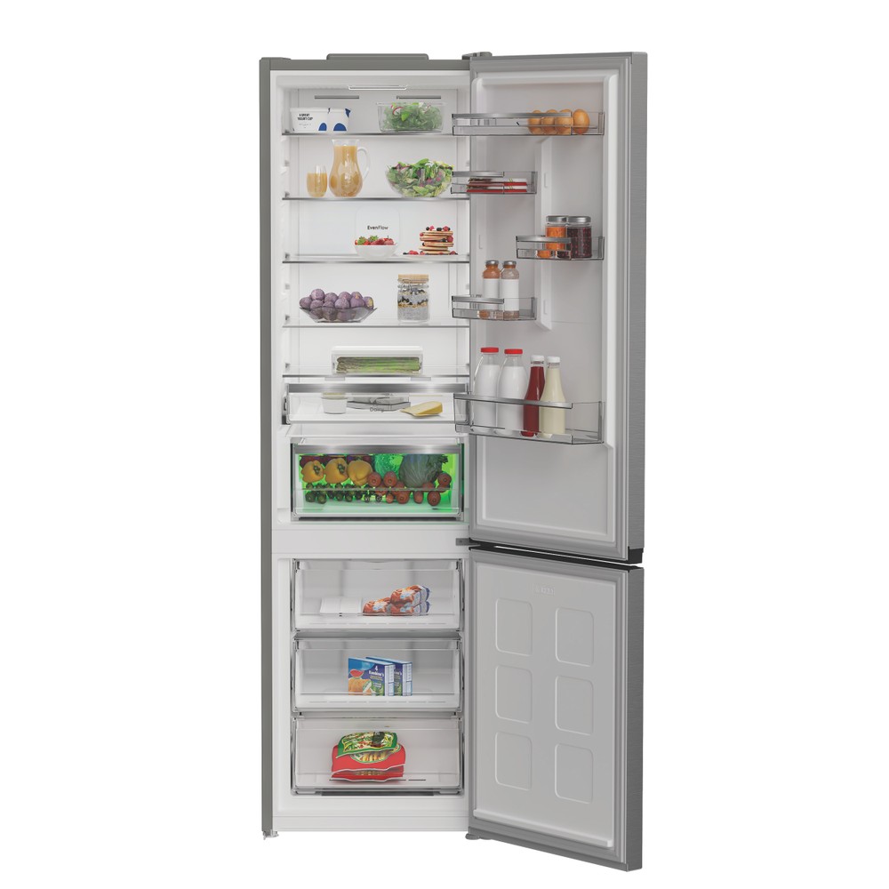 Hotpoint Combinados Libre instalación HPK 26413 XP6EE ARC 764 Manhattan Gray 2 doors Lifestyle frontal open